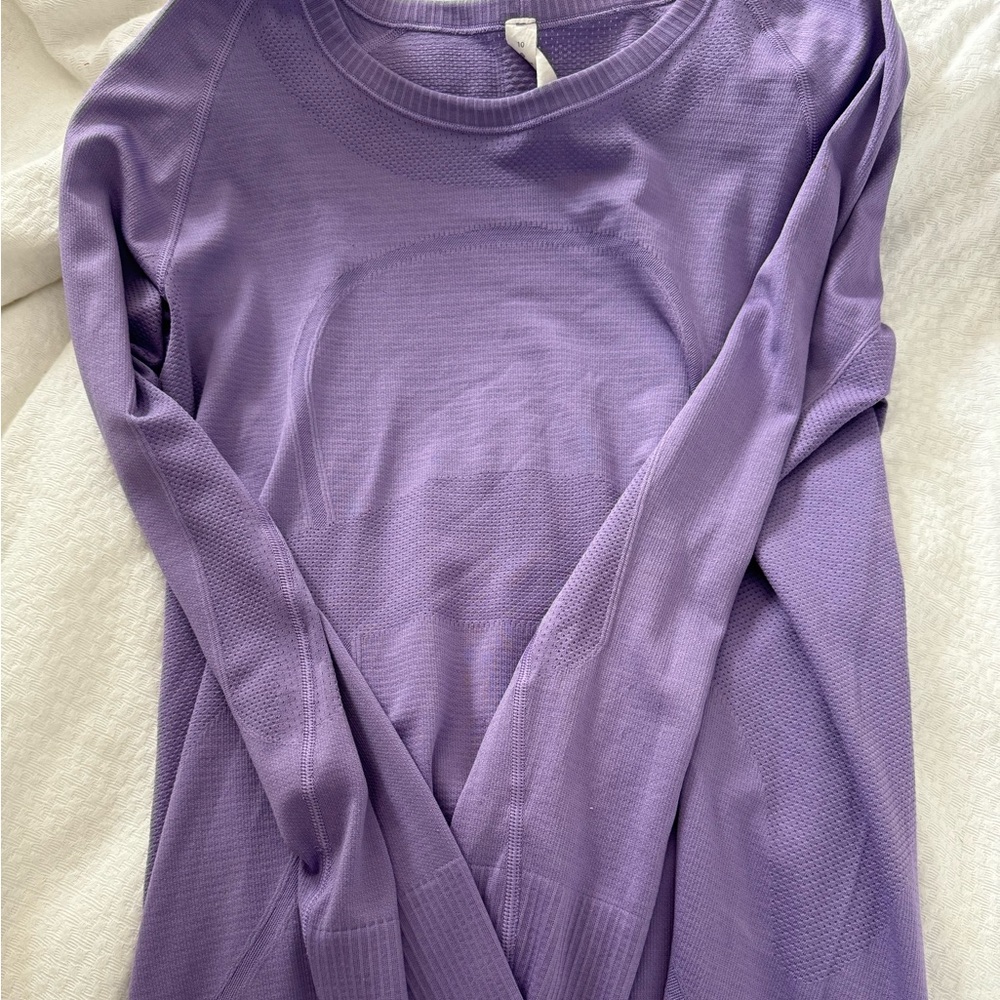 Lululemon Purple Swiftly Long Sleeve Size 10